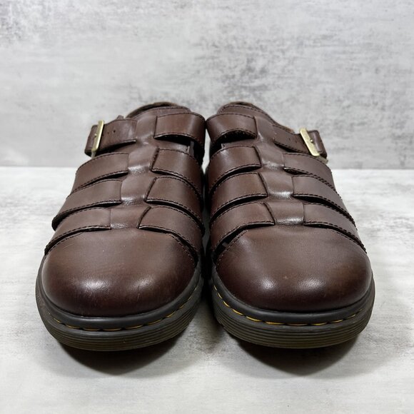 Dr Martens Fenton Leather Fisherman Sandals - Men's Size 10 - Brown - Picture 3 of 10